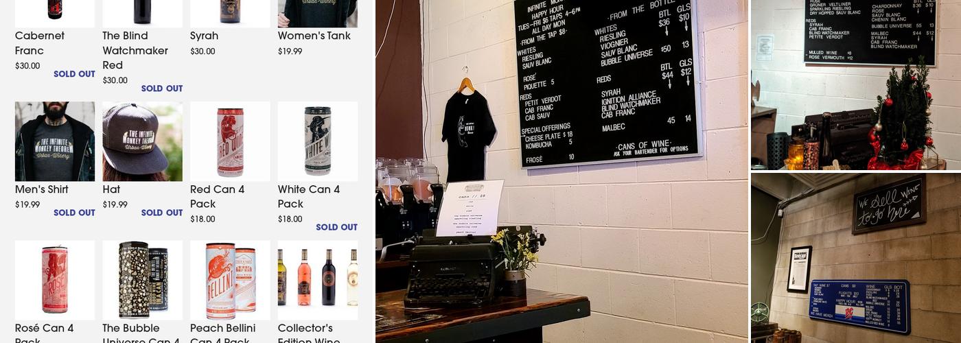 The Infinite Monkey Theorem Menu