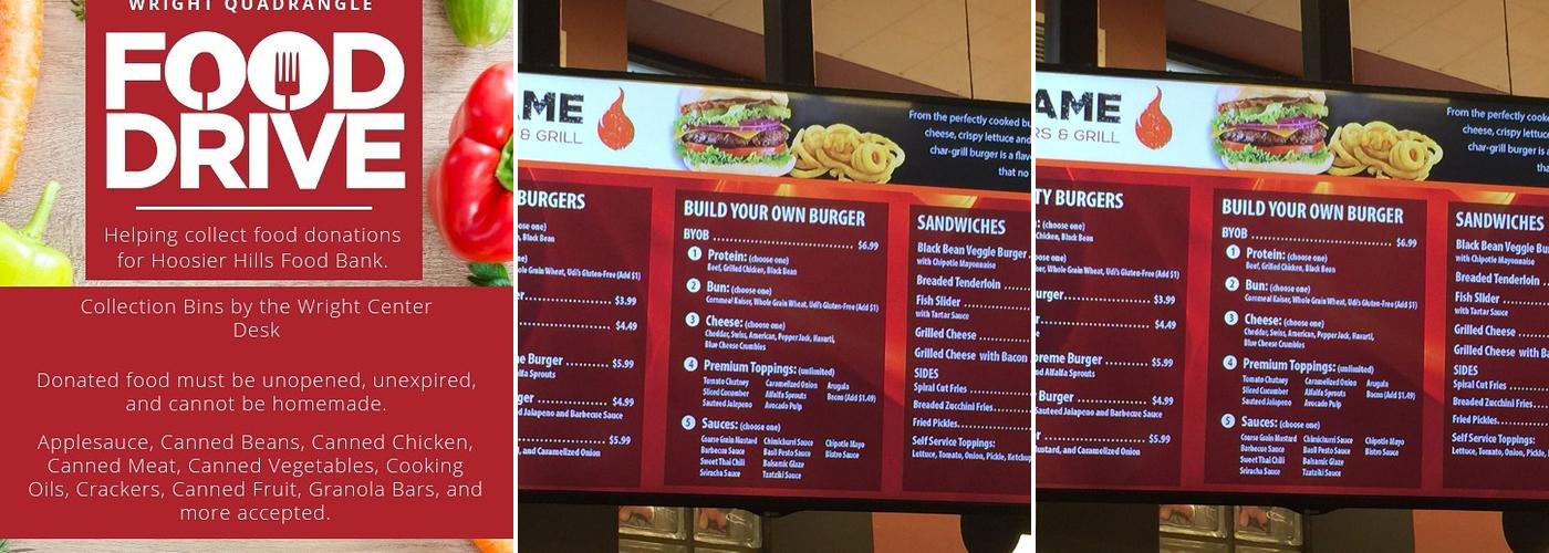 Joseph A. Wright Quadrangle Menu