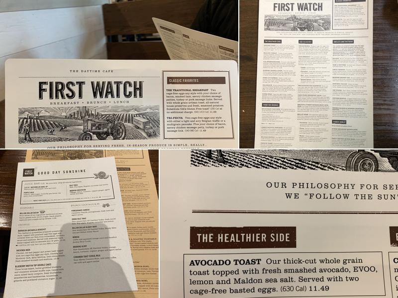 First Watch Menu