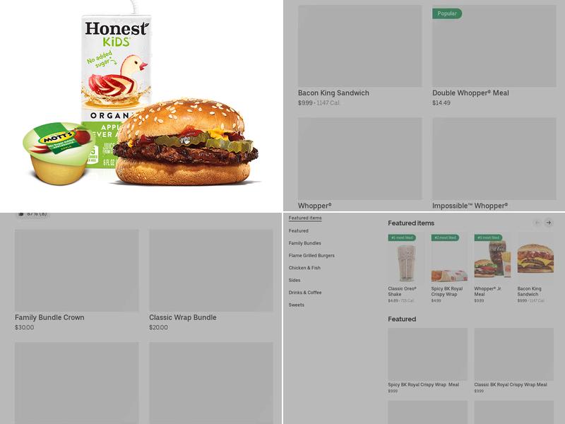 Burger King Menu