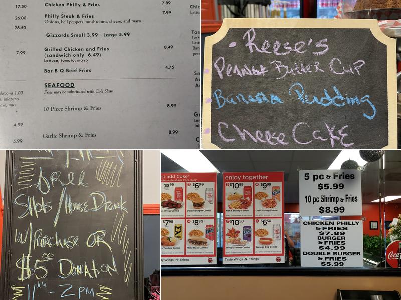 Tasty Wings N Things Menu