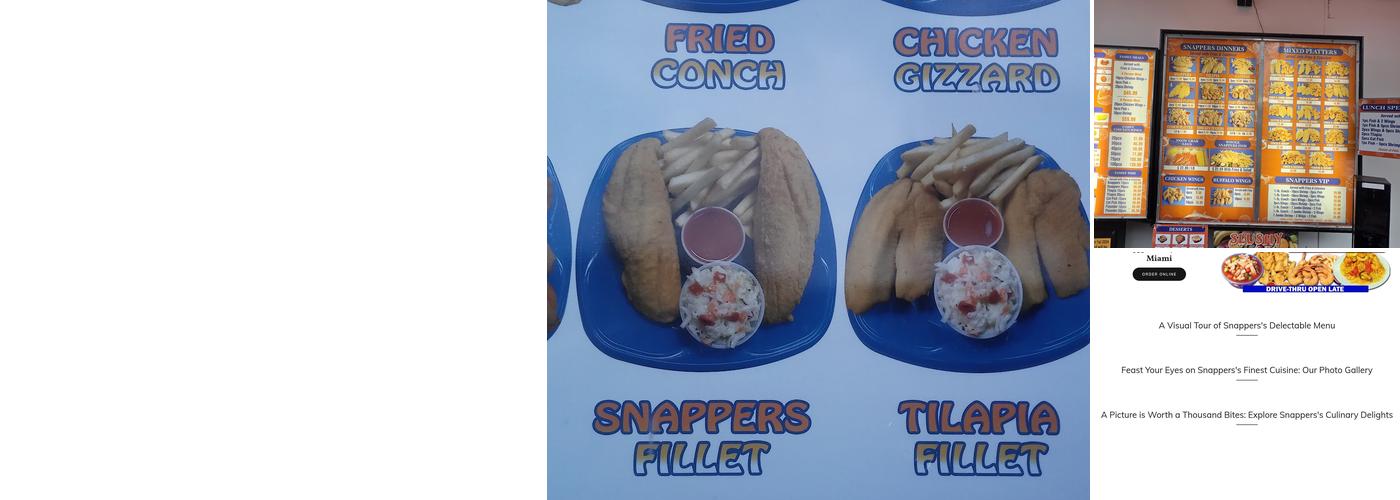 Snappers Fish & Chicken Menu
