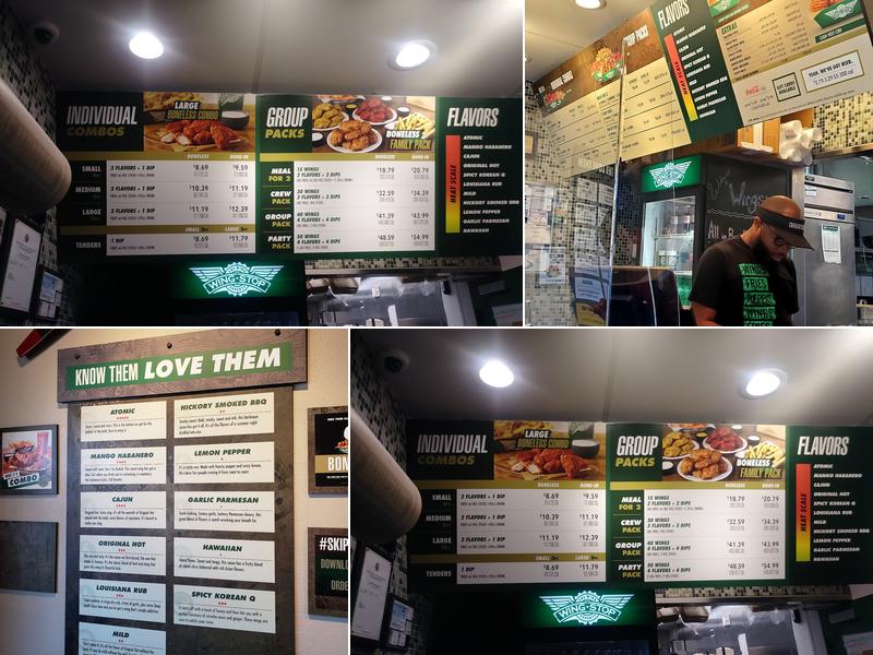 Wingstop Menu