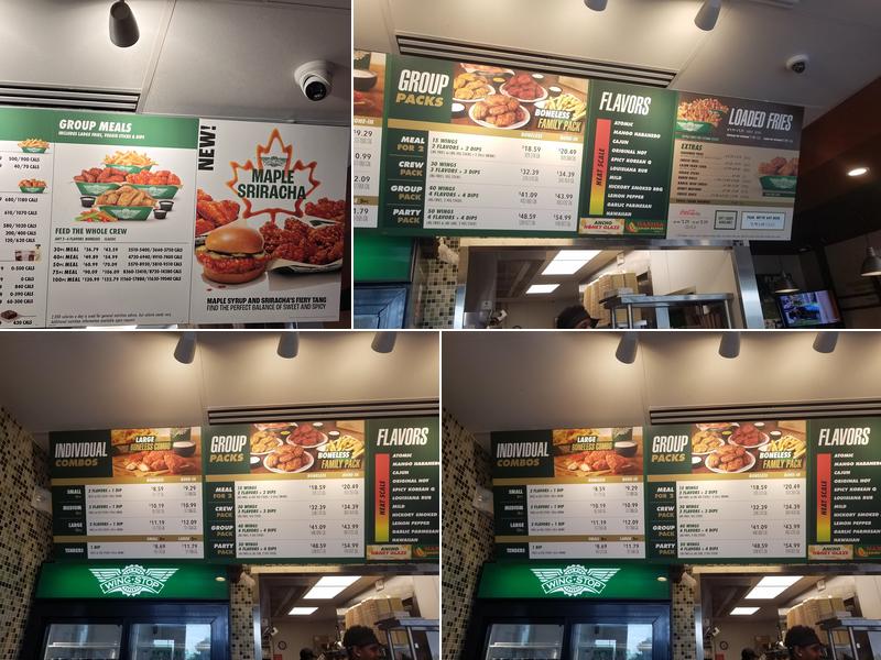 Wingstop Menu