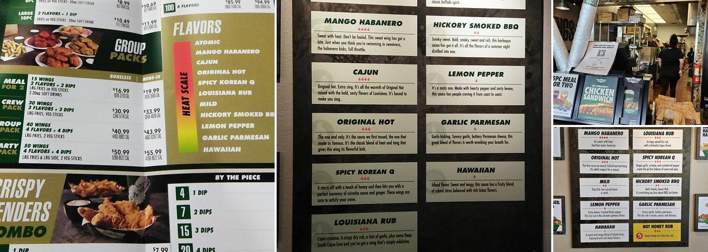Wingstop Menu