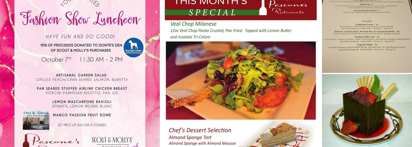 Pascone's Ristorante' Menu