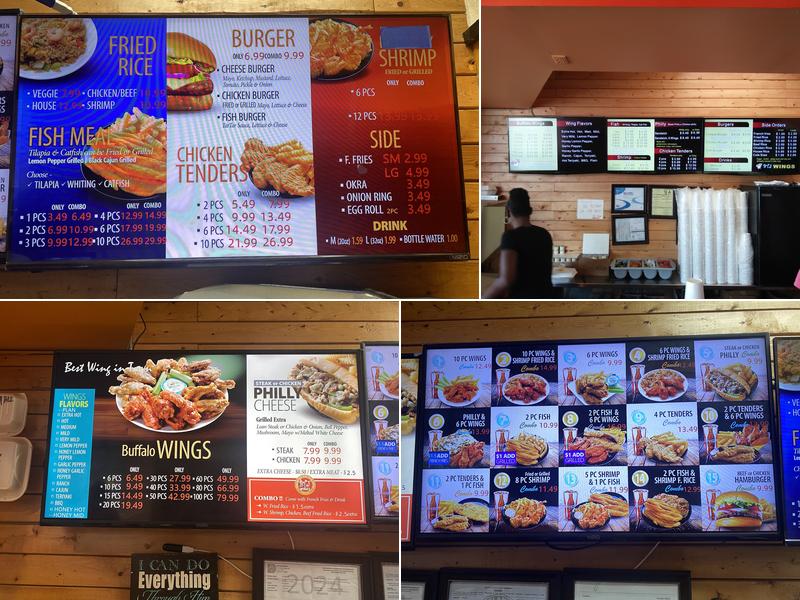 BTJ Wings Menu