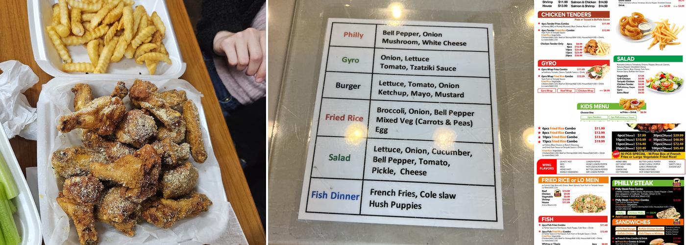 J.Buffalo Wings Menu