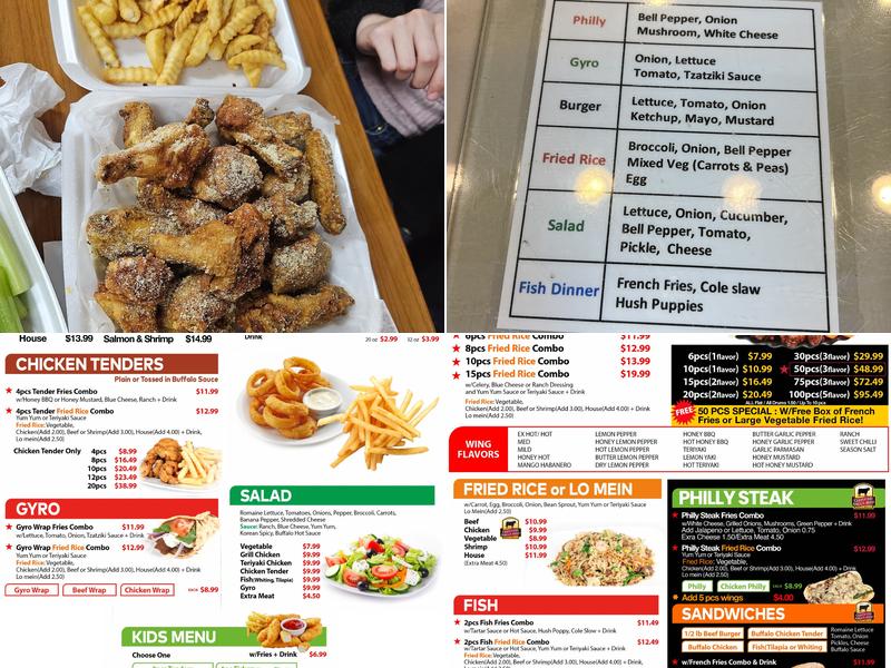 J.Buffalo Wings Menu