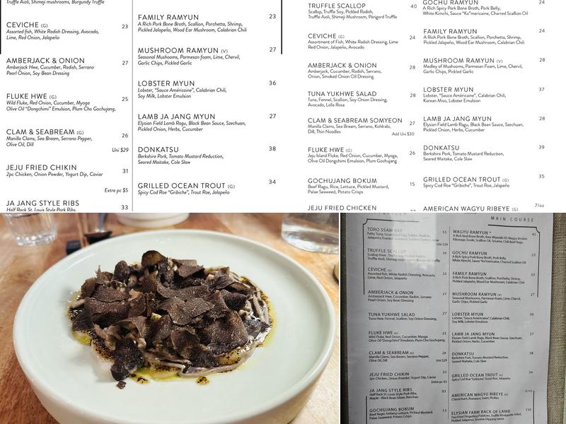 Jeju Noodle Bar Menu