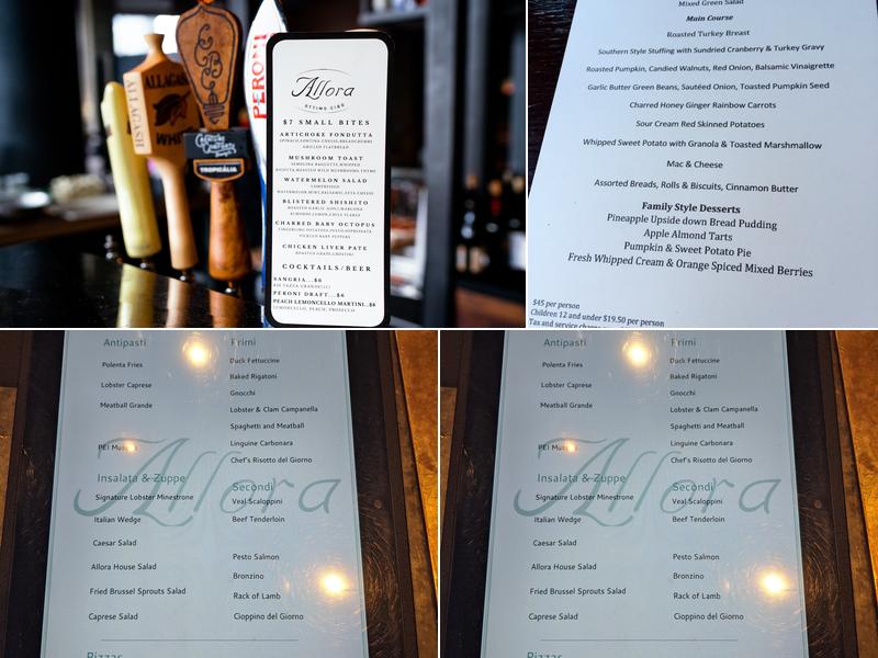 Allora Menu