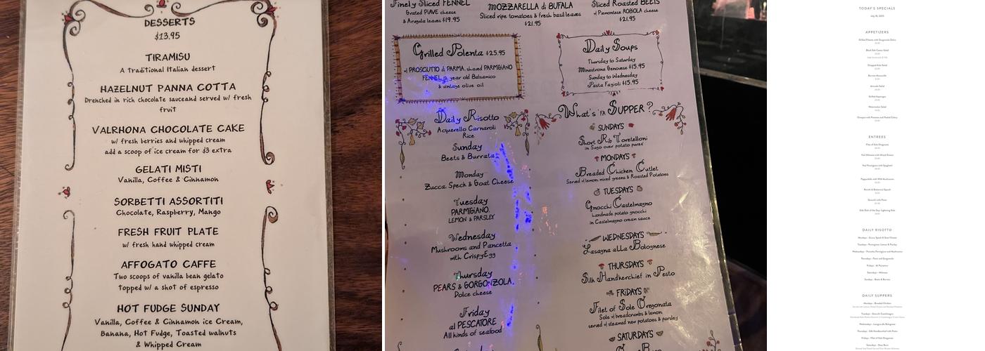 Supper Menu