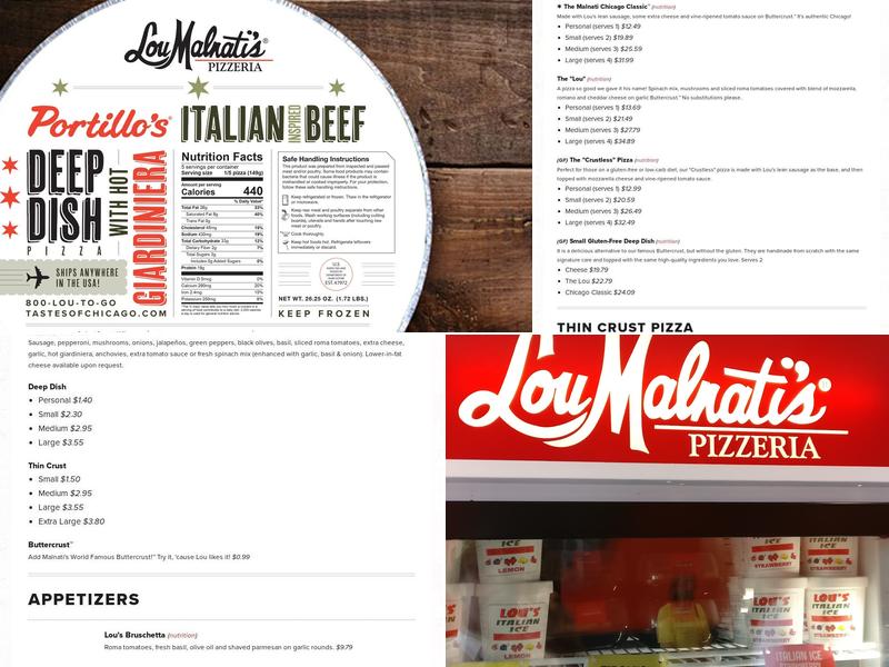 Lou Malnati's Pizzeria Menu