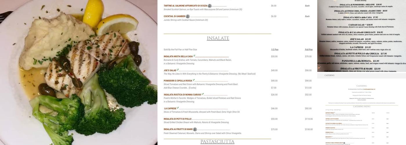 Topo Gigio Ristorante Menu