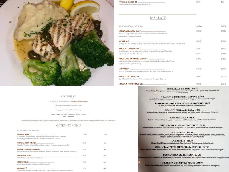 Topo Gigio Ristorante Menu