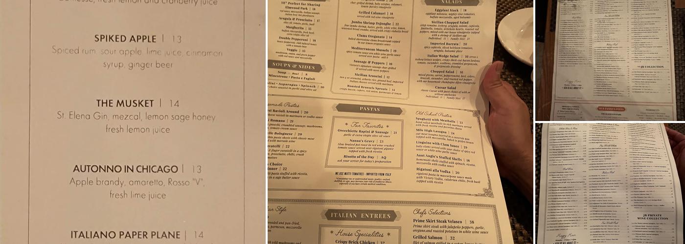 Victory Tap | South Loop Menu