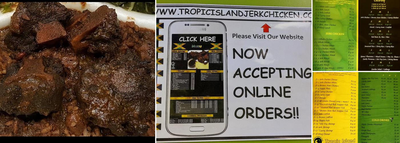 Tropic Island Jerk Chicken Menu