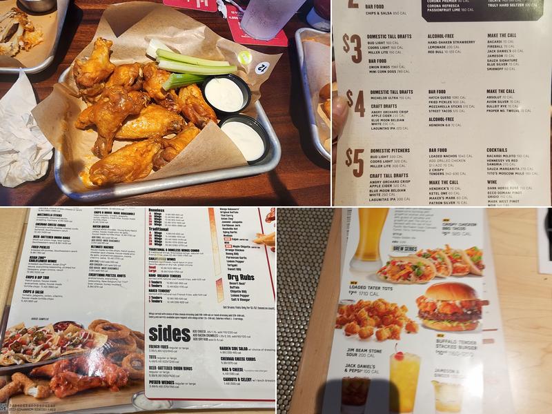 Buffalo Wild Wings Menu