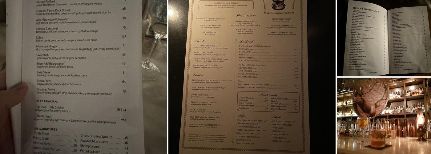 The Elk Room Menu