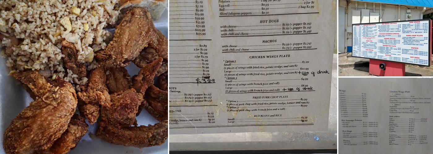 TRIPLET BLUE STORE II Menu