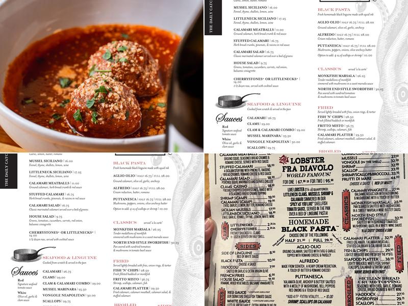 The Daily Catch North End Menu