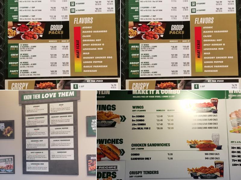 Wingstop Menu