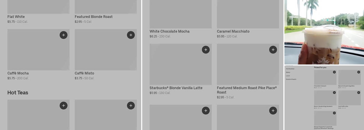Starbucks Menu