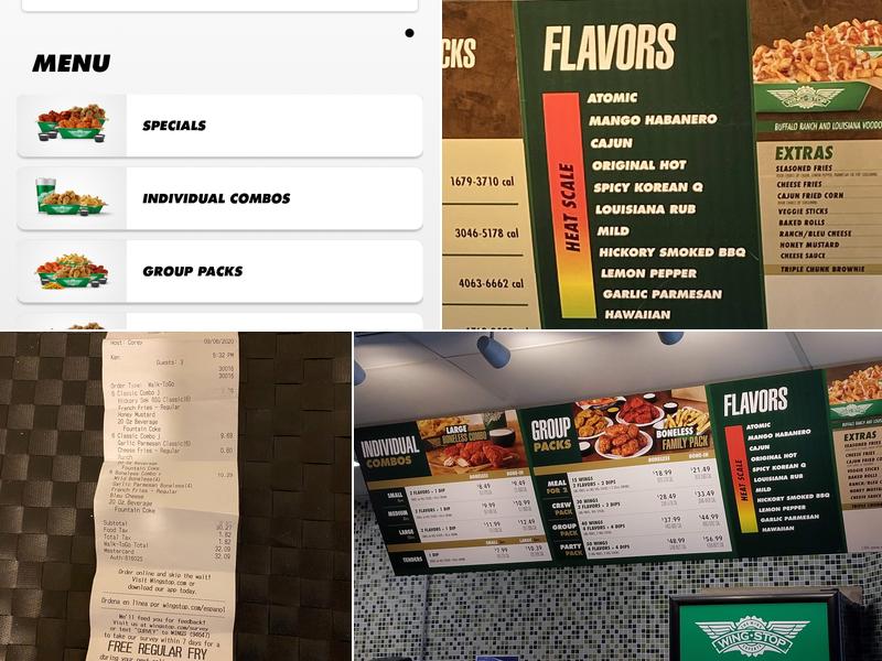 Wingstop Menu