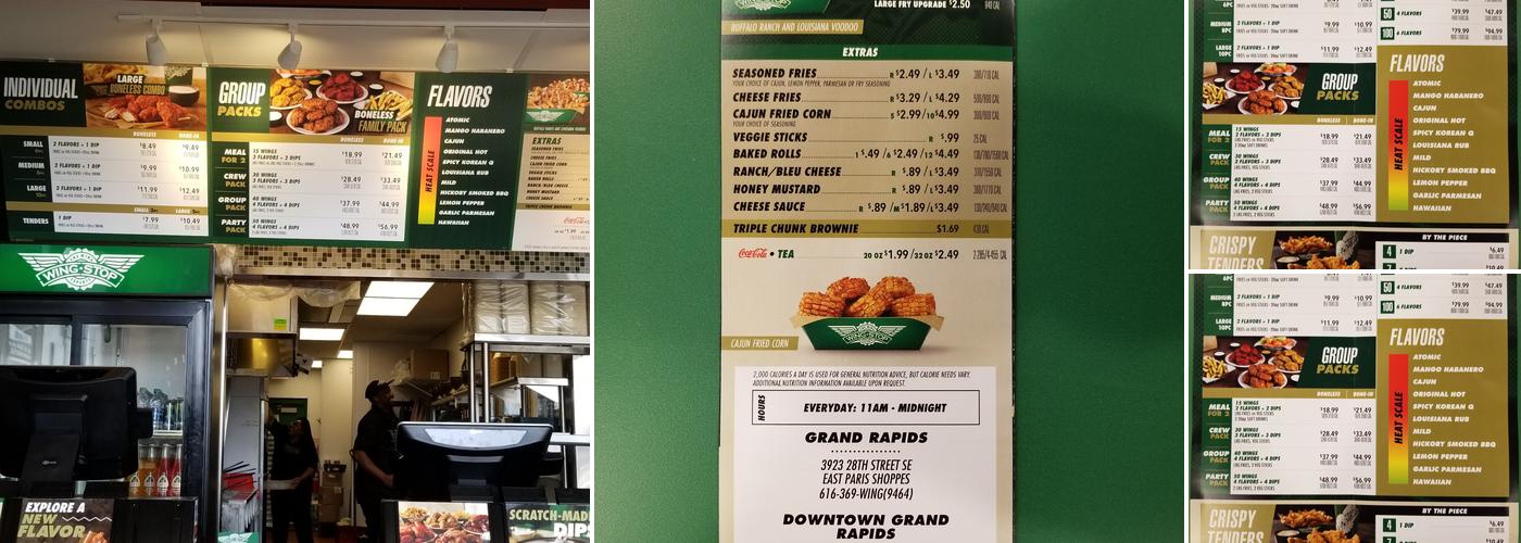 Wingstop Menu