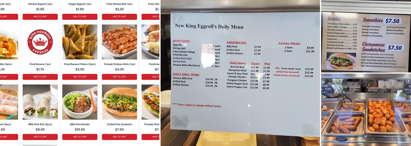 King Eggroll Express Menu