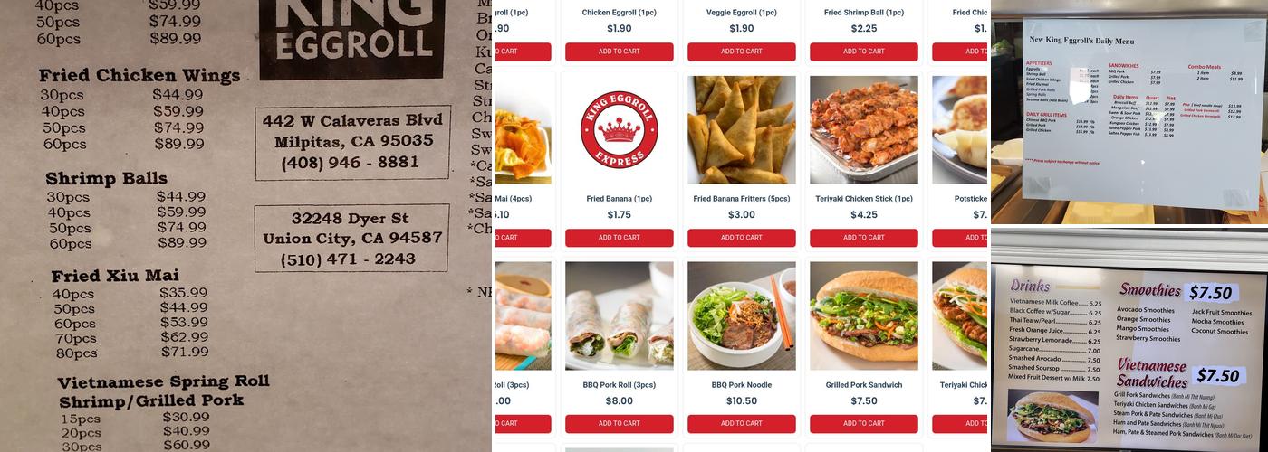 King Eggroll Express Menu