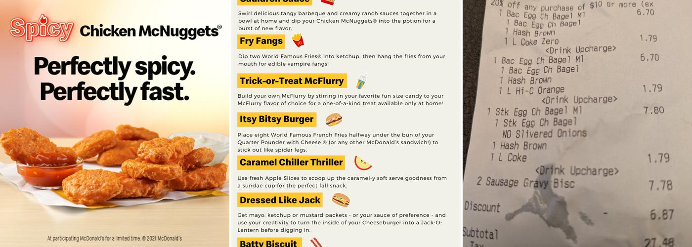 McDonald's Menu