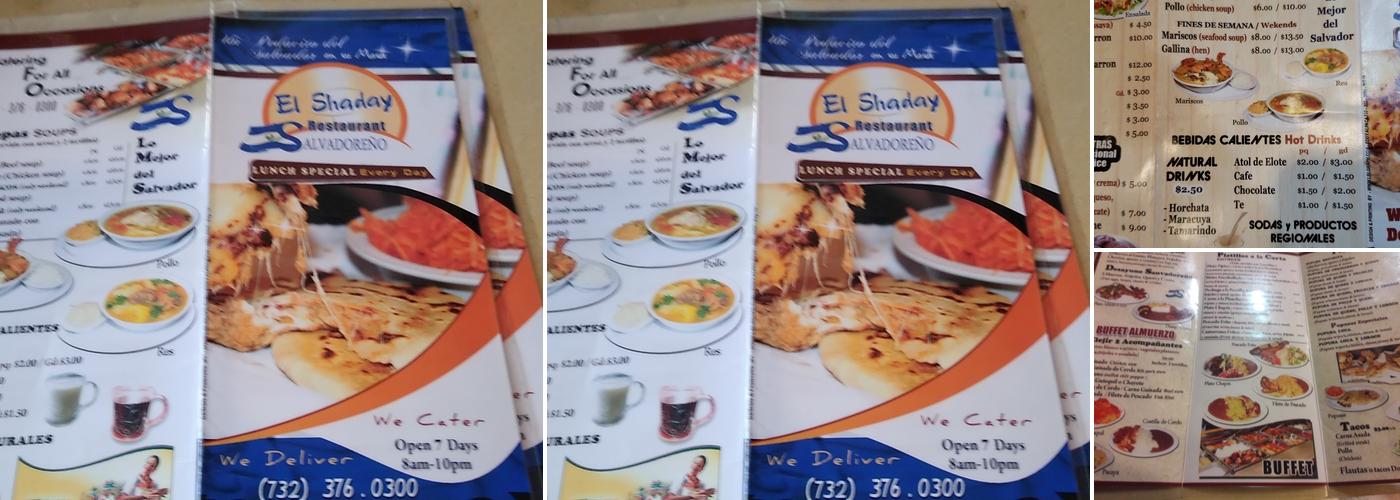 El Shaday Menu