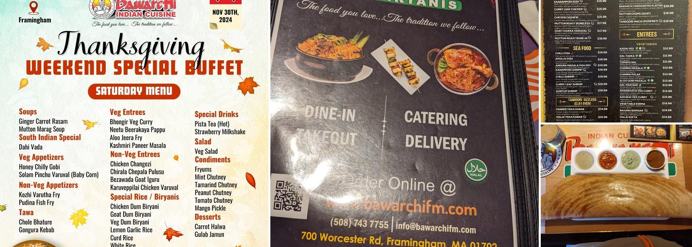 Bawarchi Biryanis Framingham, MA Menu