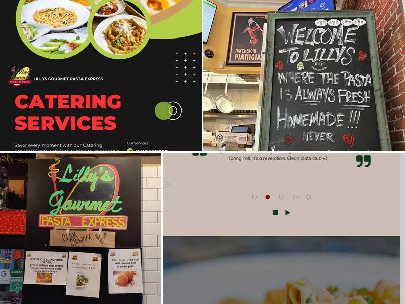 Lilly's Gourmet Pasta Express Menu