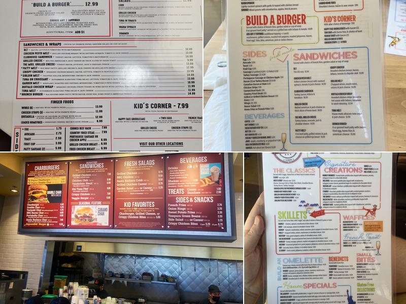 Griddlecakes Menu