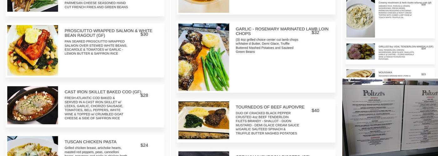 Polizzi's Menu