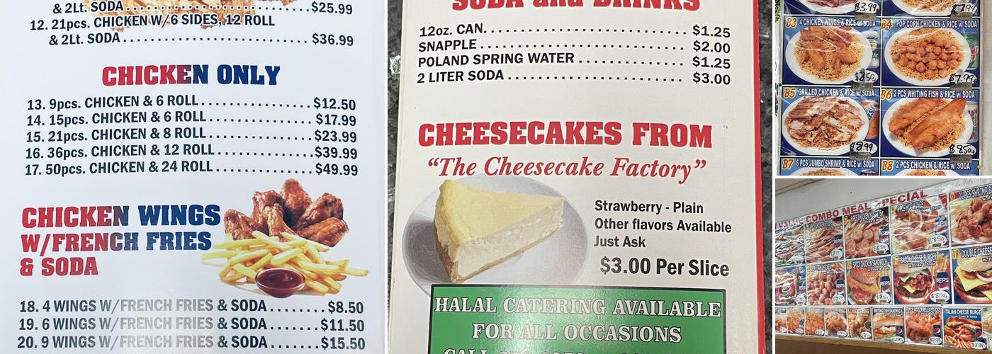 Kennedy's Fried Chicken Menu