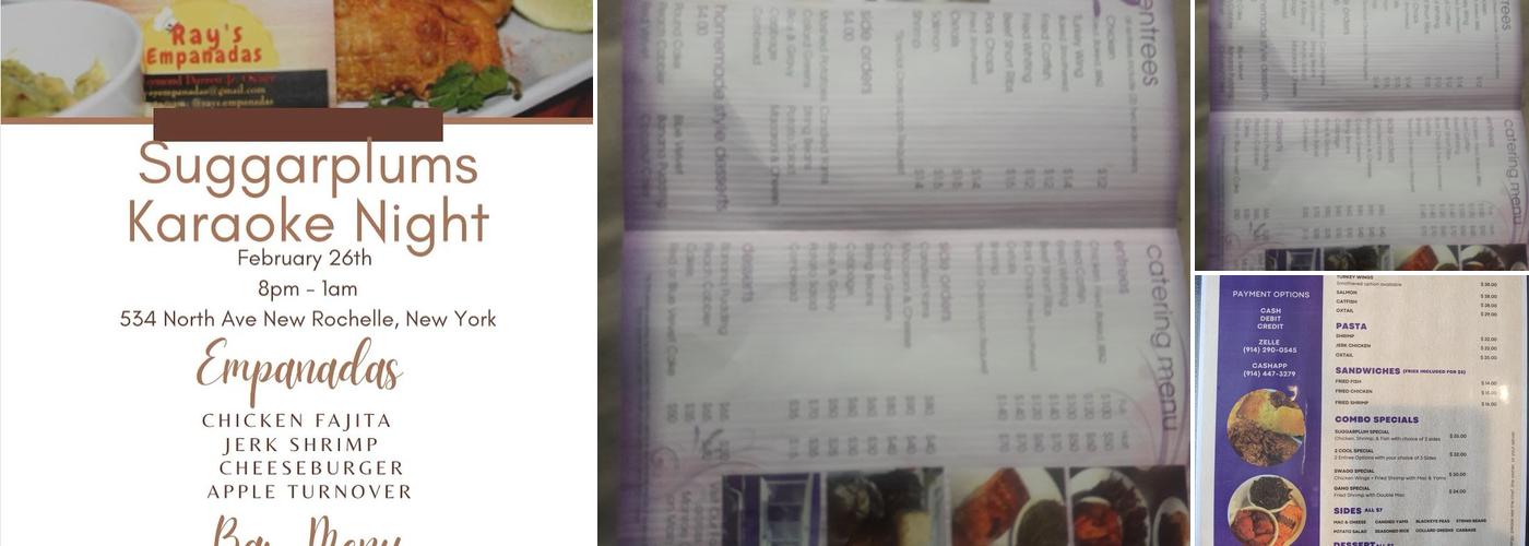 Suggarplums Menu