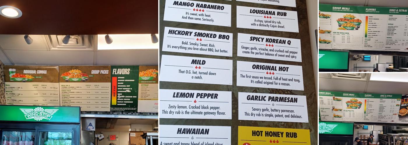 Wingstop Menu