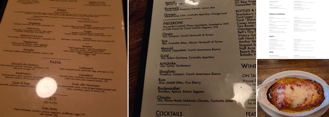 Camillo Menu