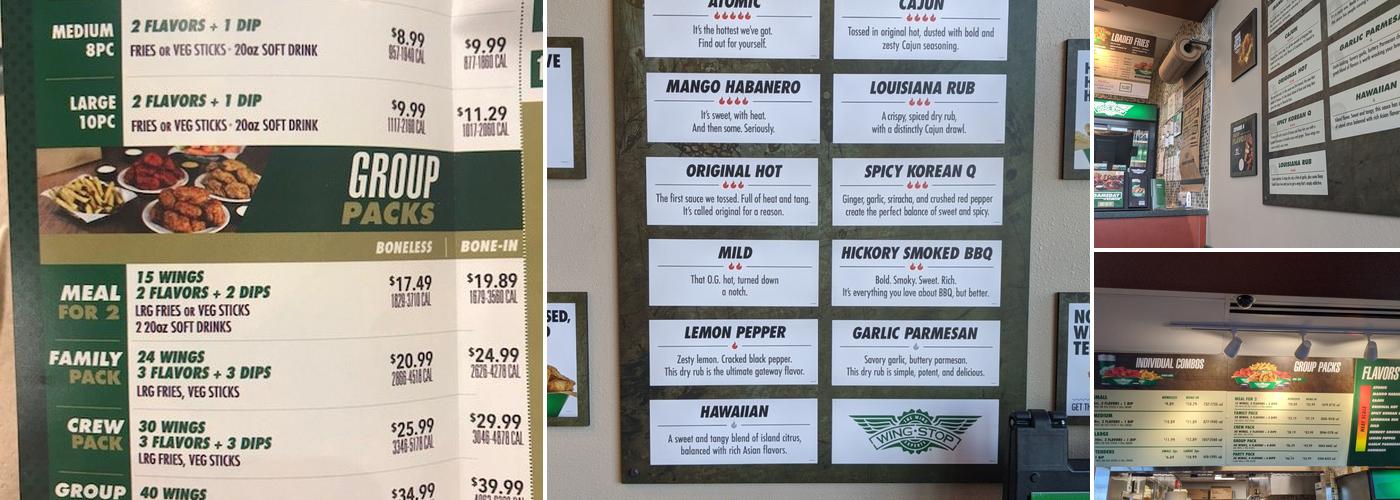 Wingstop Menu