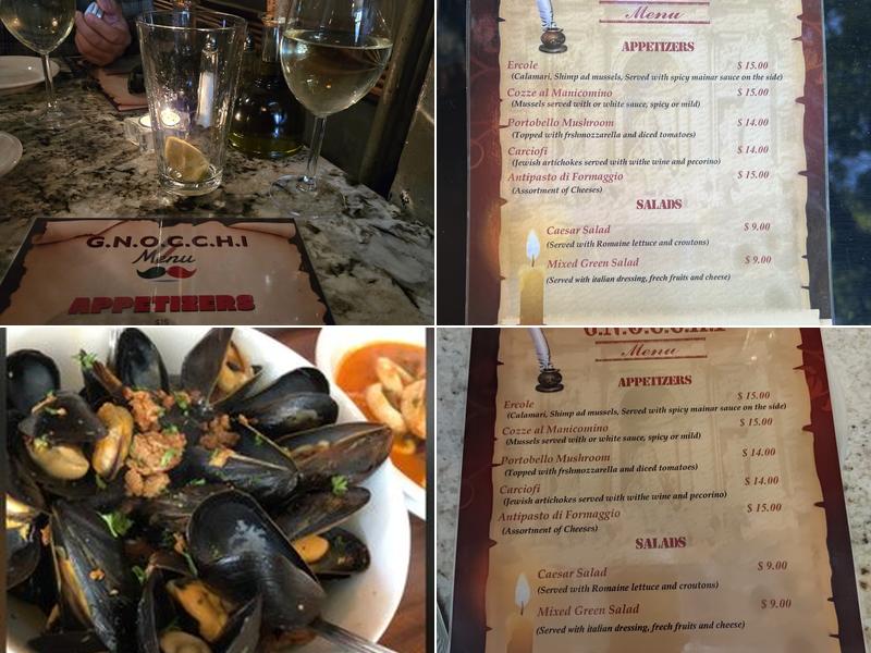 Gnocchi Menu