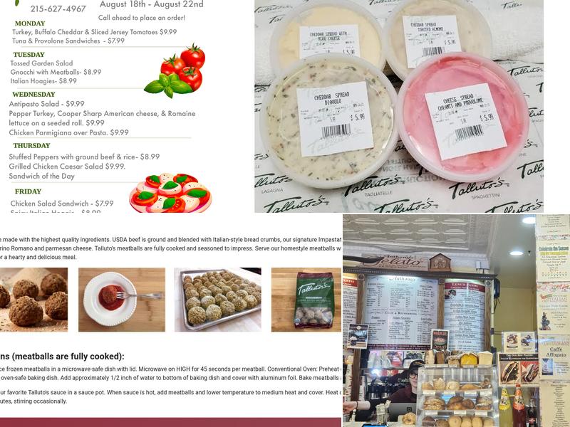 Talluto's - Philadelphia Menu