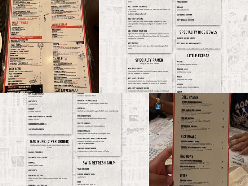 Ani Ramen House Menu