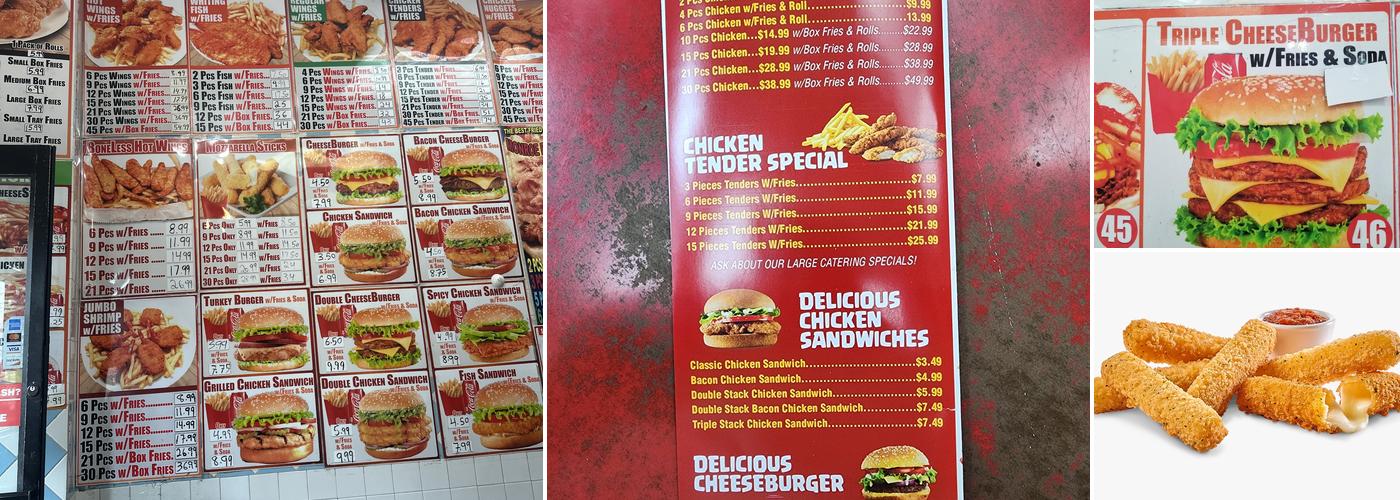 Passaic Fried Chicken Menu