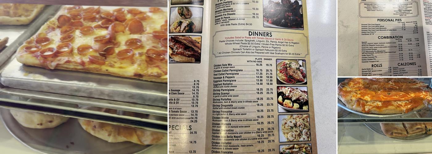 Villa Monte Pizzeria Menu