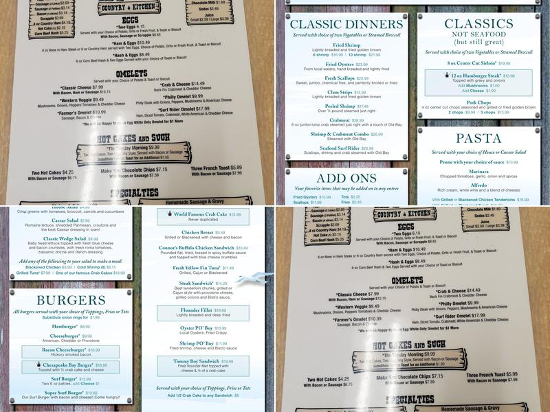 Liz's Country Kitchen Menu