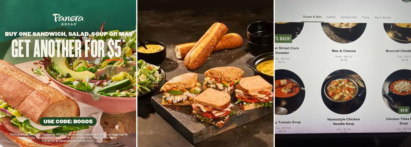 Panera Bread Menu
