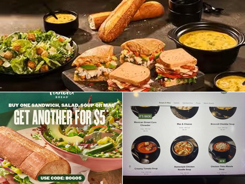 Panera Bread Menu